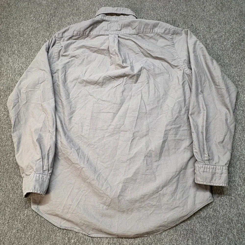Polo Ralph‎ Lauren Mens Classic Fit Cotton Button Down Shirt Large Khaki